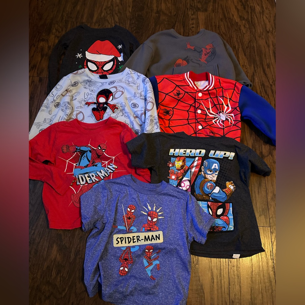 Spiderman Kids Bundle shirts and sweatshirts